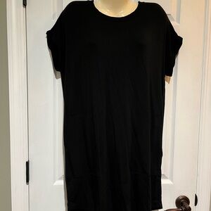Lou & Grey Black T-Shirt Dress